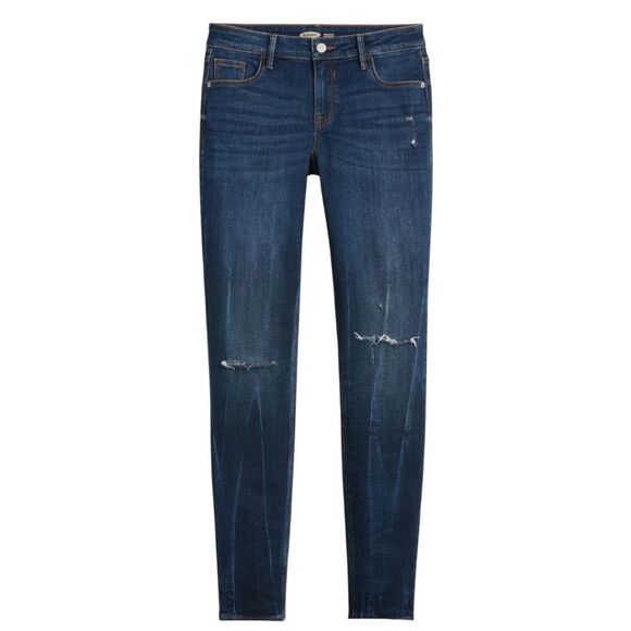 Old Navy 'Rockstar' Super Skinny distressed ripped blue jeans - Women's 2 - NWT - Picture 3 of 9